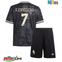 Camiseta Juventus Francisco Conceicao #7 Tercera Equipación para niños 2025-26 manga corta (+ pantalones cortos)